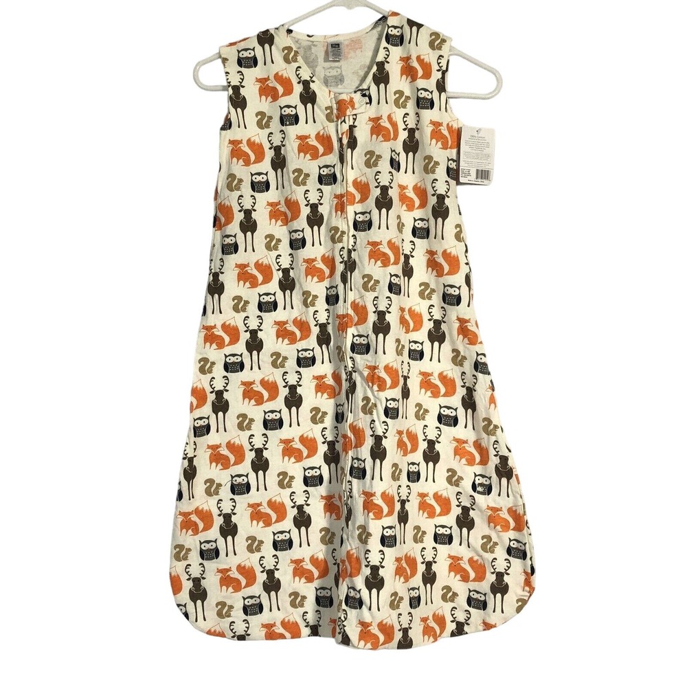 Hudson Baby Sleeping Bag Sack Zip Cotton Fox Moose 12-18 mo 22-28 Owl Squirrel